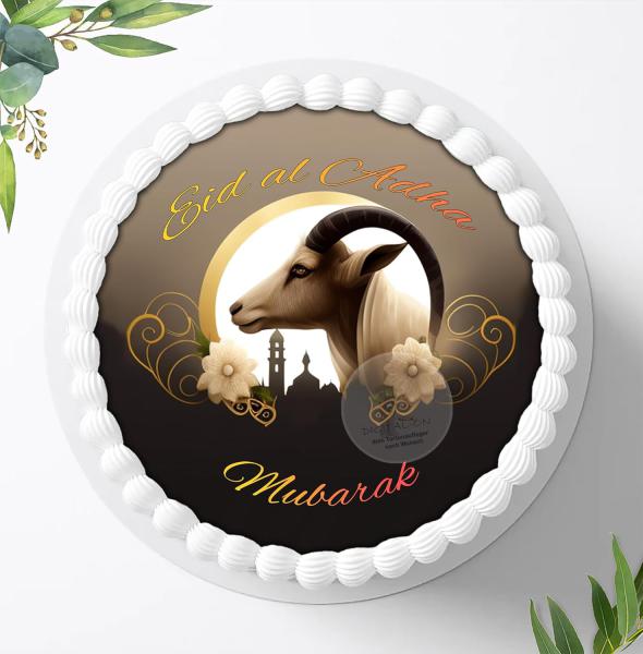 Eid al Adha Mubarak Tortenaufleger Ø 20cm, 1463z